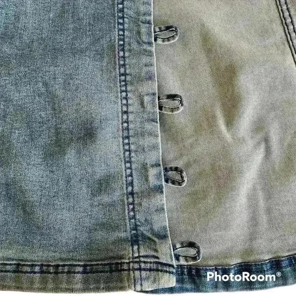 Blue Blush Mini Jean skirt - Picture 5 of 10